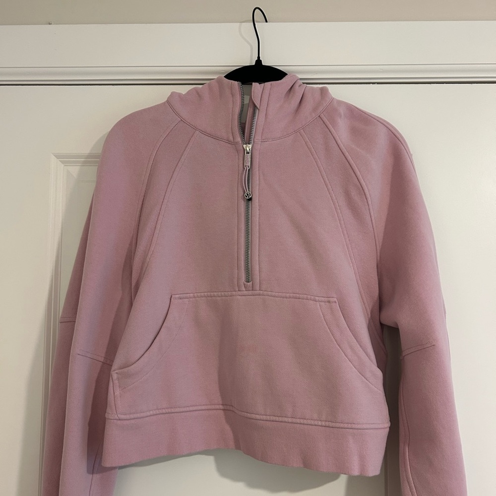 lululemon athletica purple cropped scuba